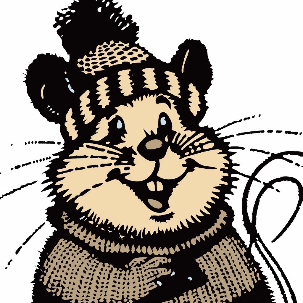 mouse  cartoon  hat  scarf  whimsical  illustration  animal  funny  cute  character 942327