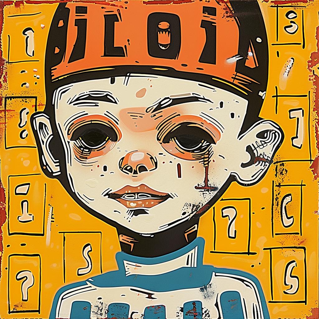 boy  hat  painting  casual  portrait  youth  headwear  playful  illustration  style 949397