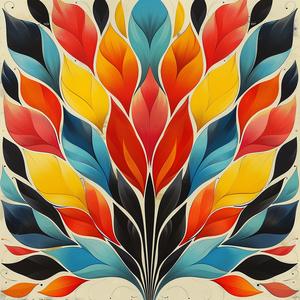 colorblocked  neon  Obey  flowers  thorns  dynamic  asymmetrical  minimal  bold  linocut 1078869