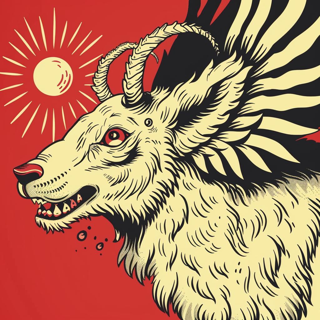 goat  wings  hybrid  fantasy  mythical  creature  unique  imaginative  whimsical  colorful 941194