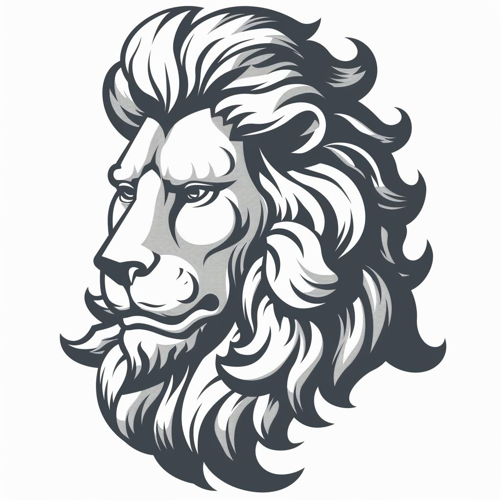 lion  logo  design  vector  illustration  animal  head  graphic  symbol  stylized 1027656