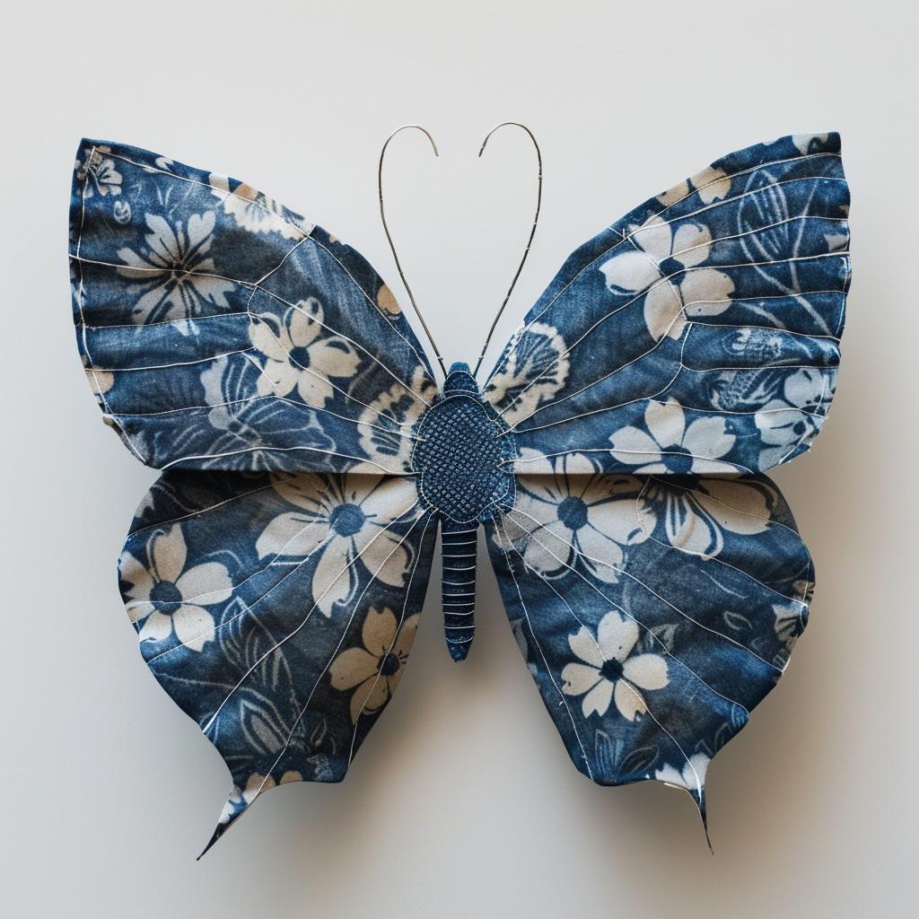 butterfly  indigo  pattern  studio  photograph  white  paper  artisan  design  traditional 1029249