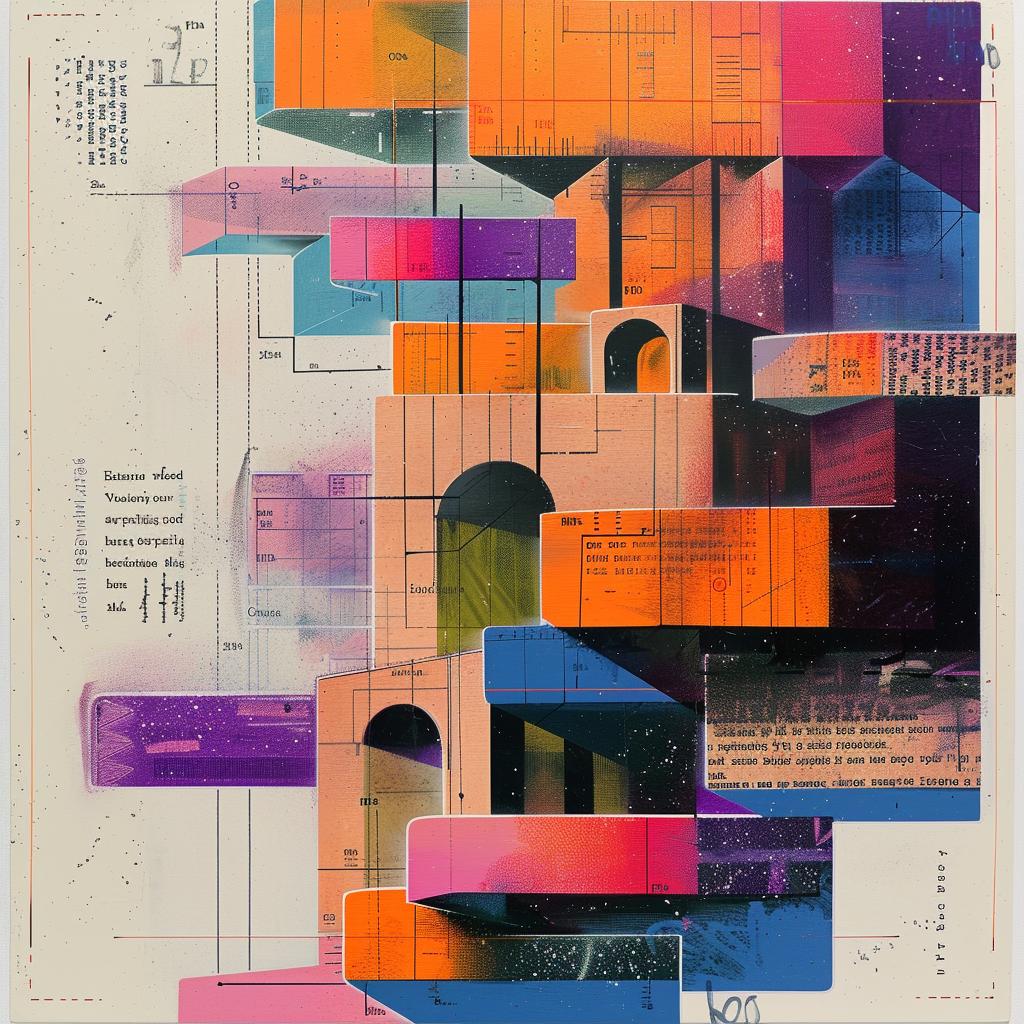 building  colorful  blocks  painting  palette-knife  art  op-art  axonometric  design  creative 974234