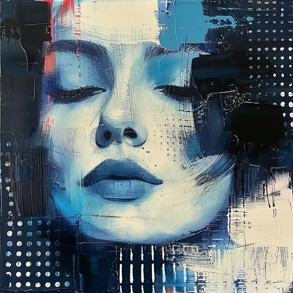 woman  blue  eyes  painting  abstract  art  color  hues  expression  face 963780