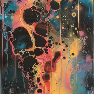 colorful  painting  bubbles  splash  abstract  vibrant  texture  modern  artistic  fluid 1075822