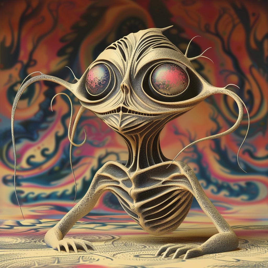 skeleton  art  bigEyes  painting  surreal  dark  fantasy  illustration  creature  abstract 967235