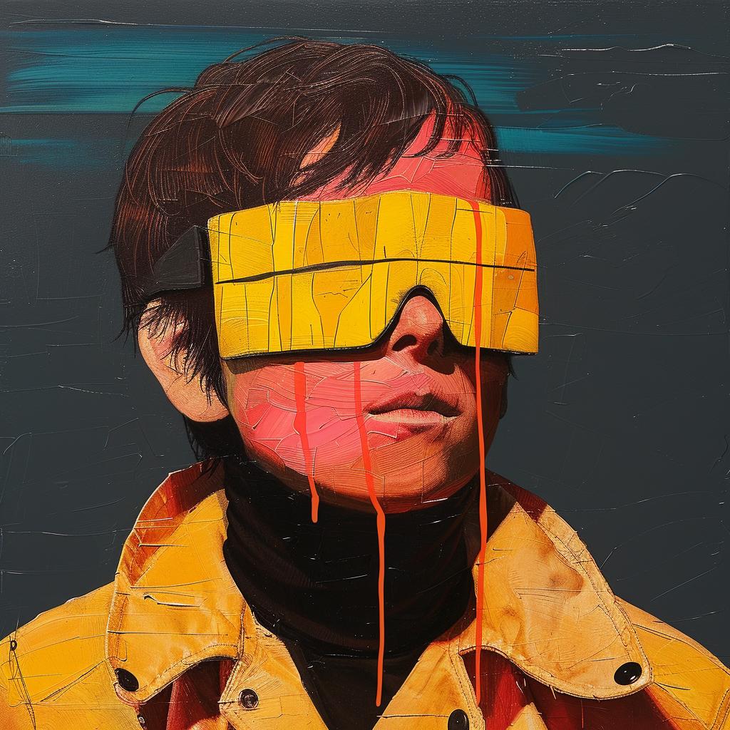 surreal  painting  goggles  creative  colorful  artistic  whimsical  man  yellow  unique 1018446