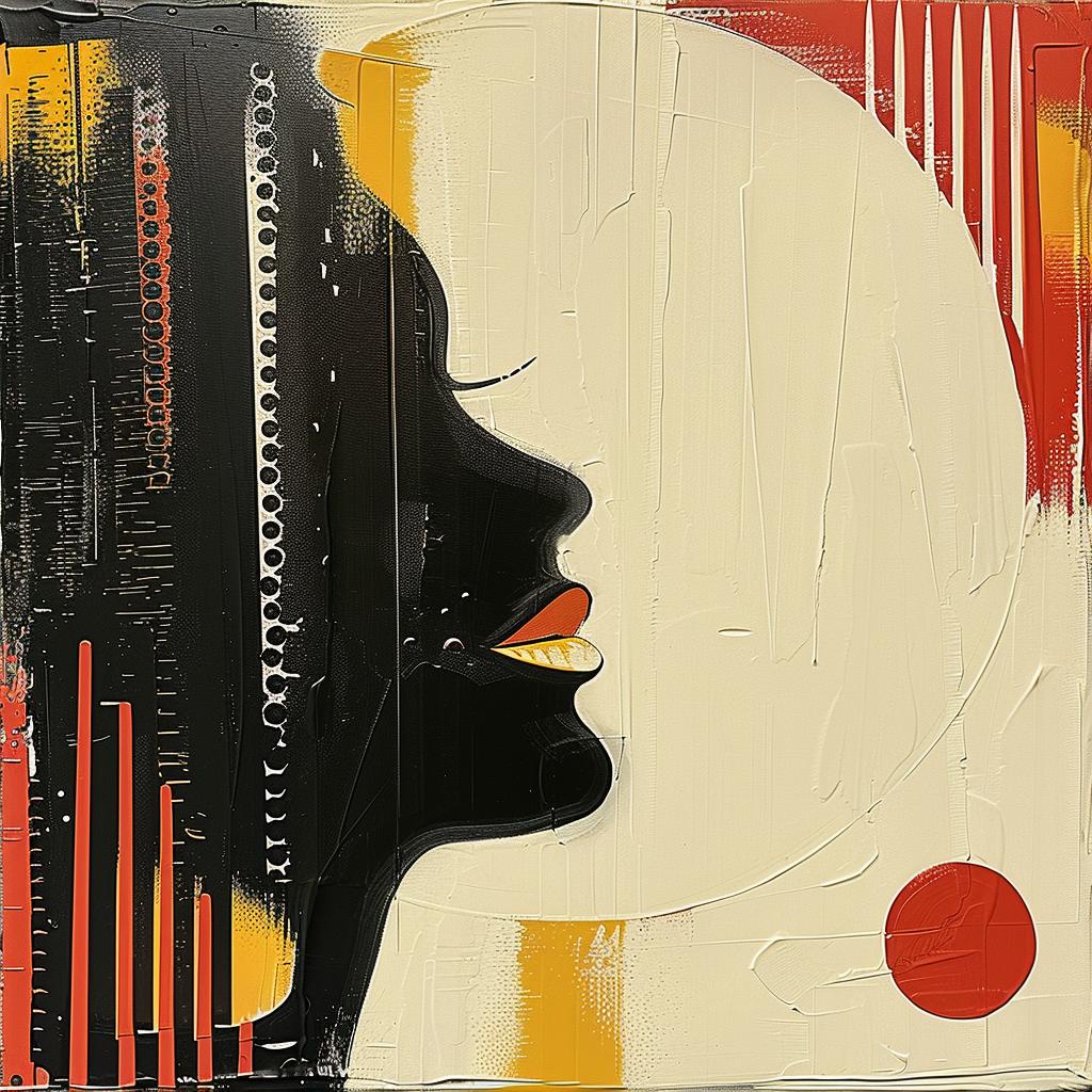 woman  background  yellow  red  impasto  colorful  1980s  album  art  palette 963874