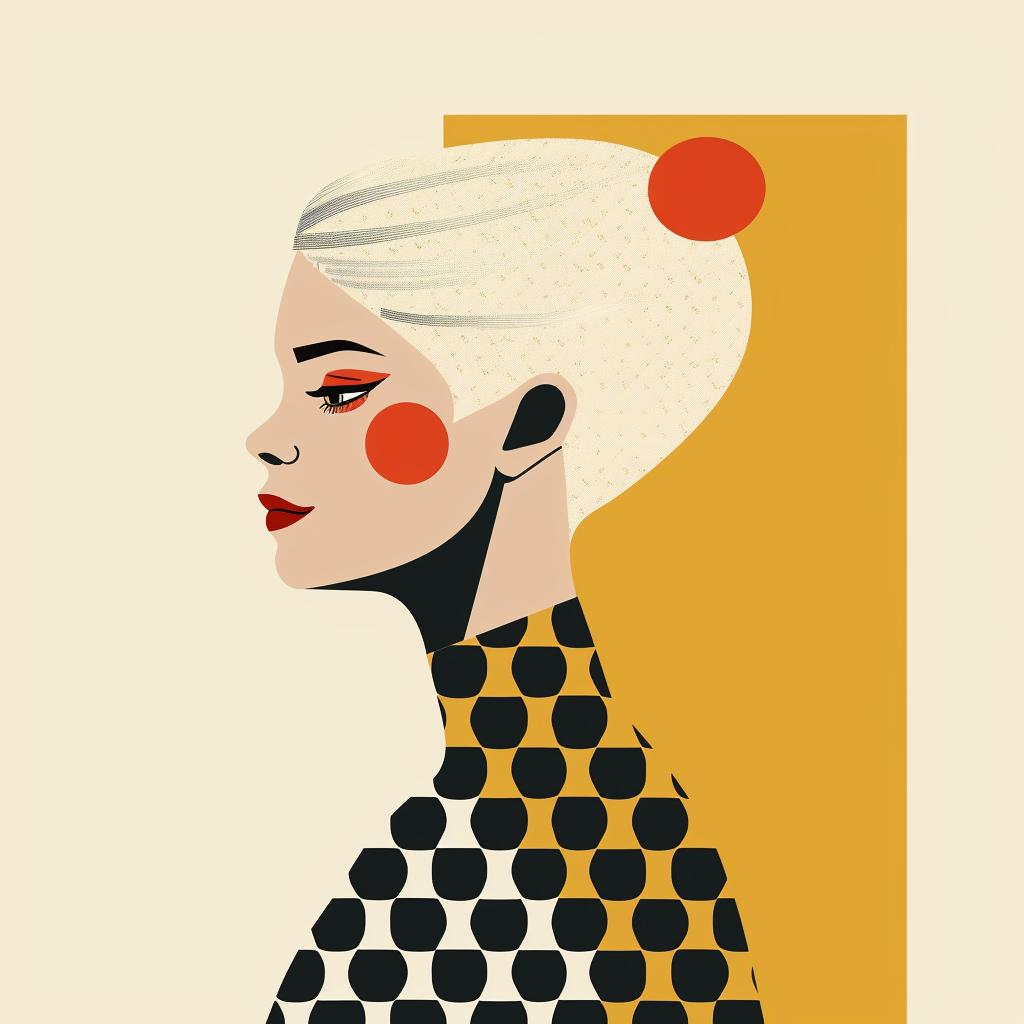 abstract  portrait  minimalist  geometric  colorful  elegance  strong  contrast  modern  aesthetic 929503
