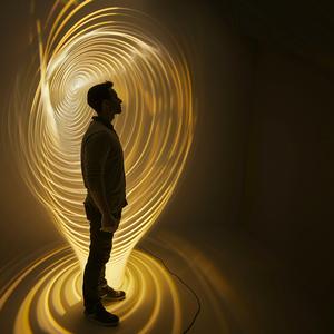 man  light  sculpture  surreal  art  photo  glow  creative  unusual  lifestyle 1036875