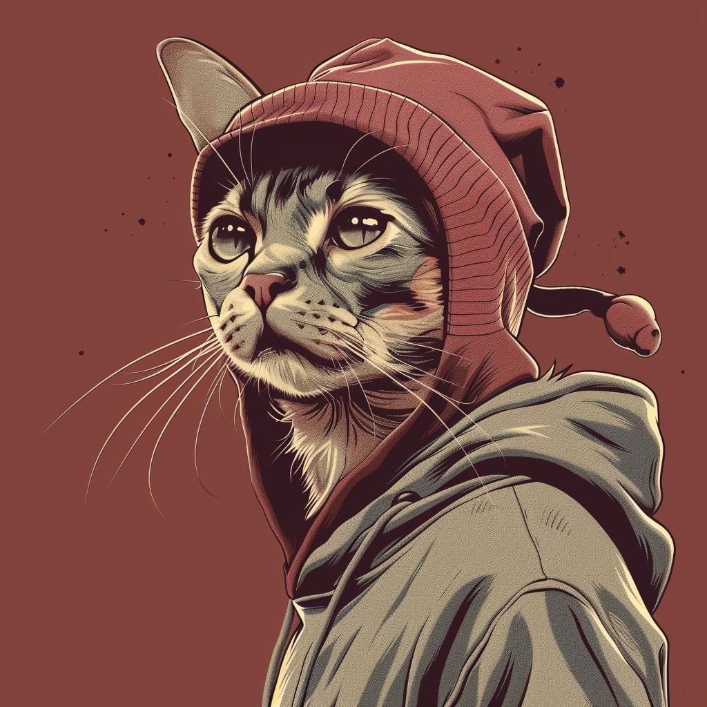 feline  streetwise  hip-hop  minimal  aggressive  hoodie  culture  urban  character  animal 956223