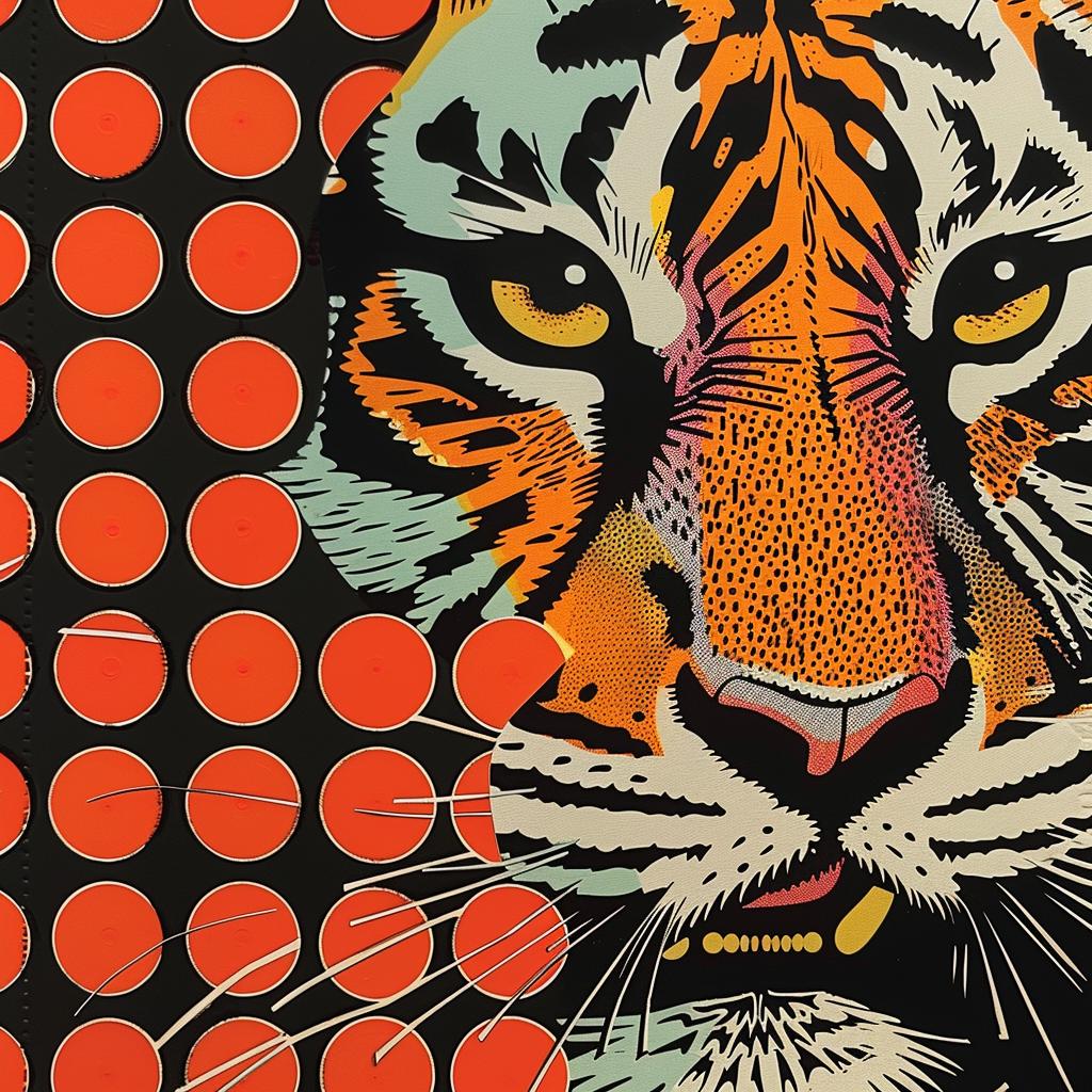 tiger  colorful  pattern  abstract  impressionism  graphic  design  art  animal  artwork 968179