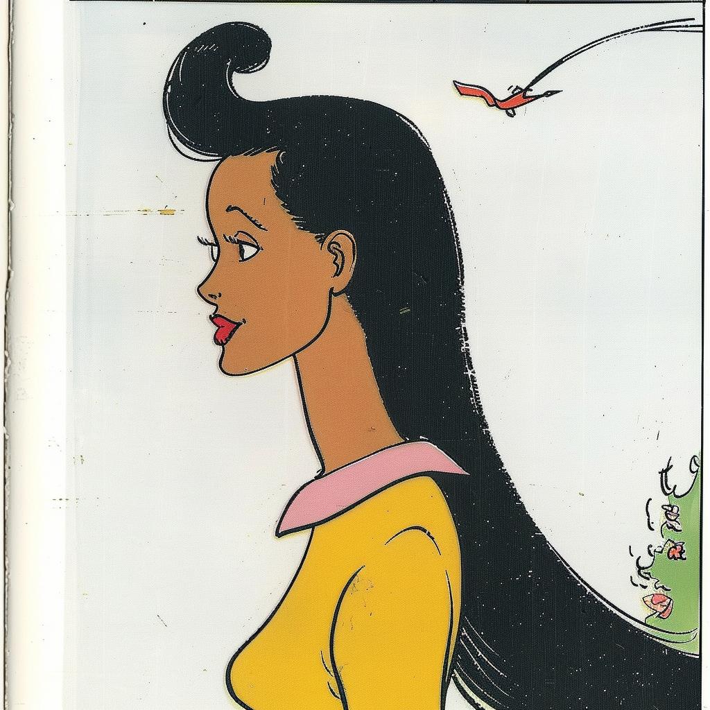 Book  Illustration  BlackCat  Afro  Woman  White  Background  Artistic  Portrait  Stylized 937803