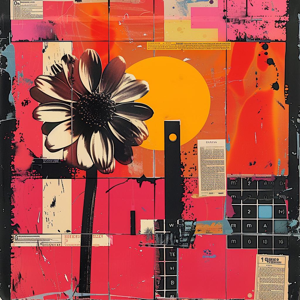 abstract  impressionism  collage  graphic  design  flowers  sun  background  colorful  modern 967954