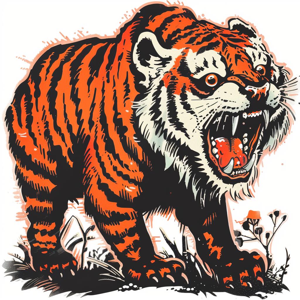 panda  tiger  mythical  creature  hybrid  illustration  art  style  fantasy  design 923072