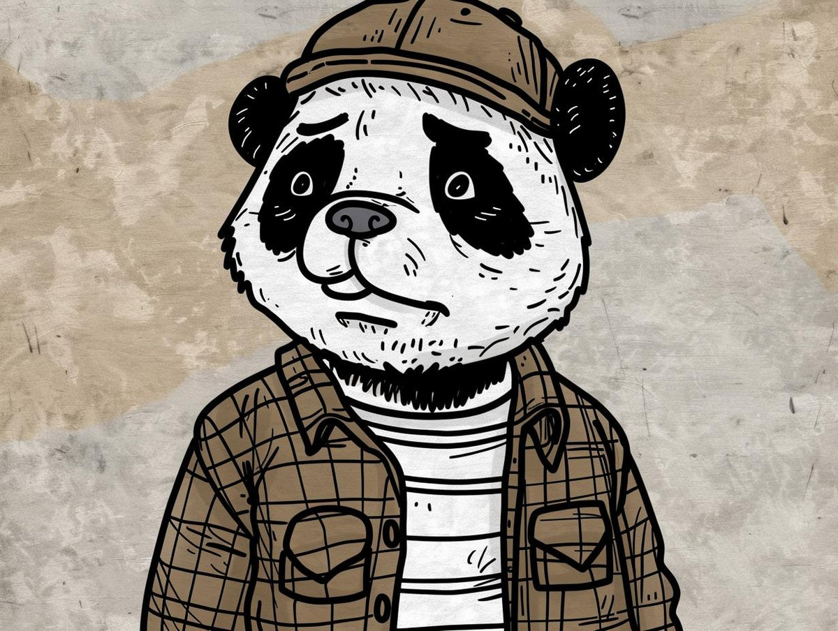 panda  tattoo  Sailor  Jerry  vintage  comic  shirt  cap  illustration  1950s 919353