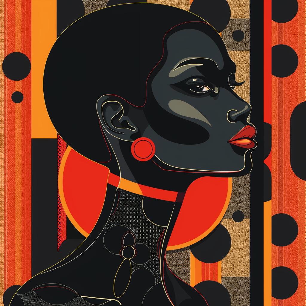 abstract  portrait  minimalist  elegance  geometric  colorful  woman  strong  stylish  modern 929443