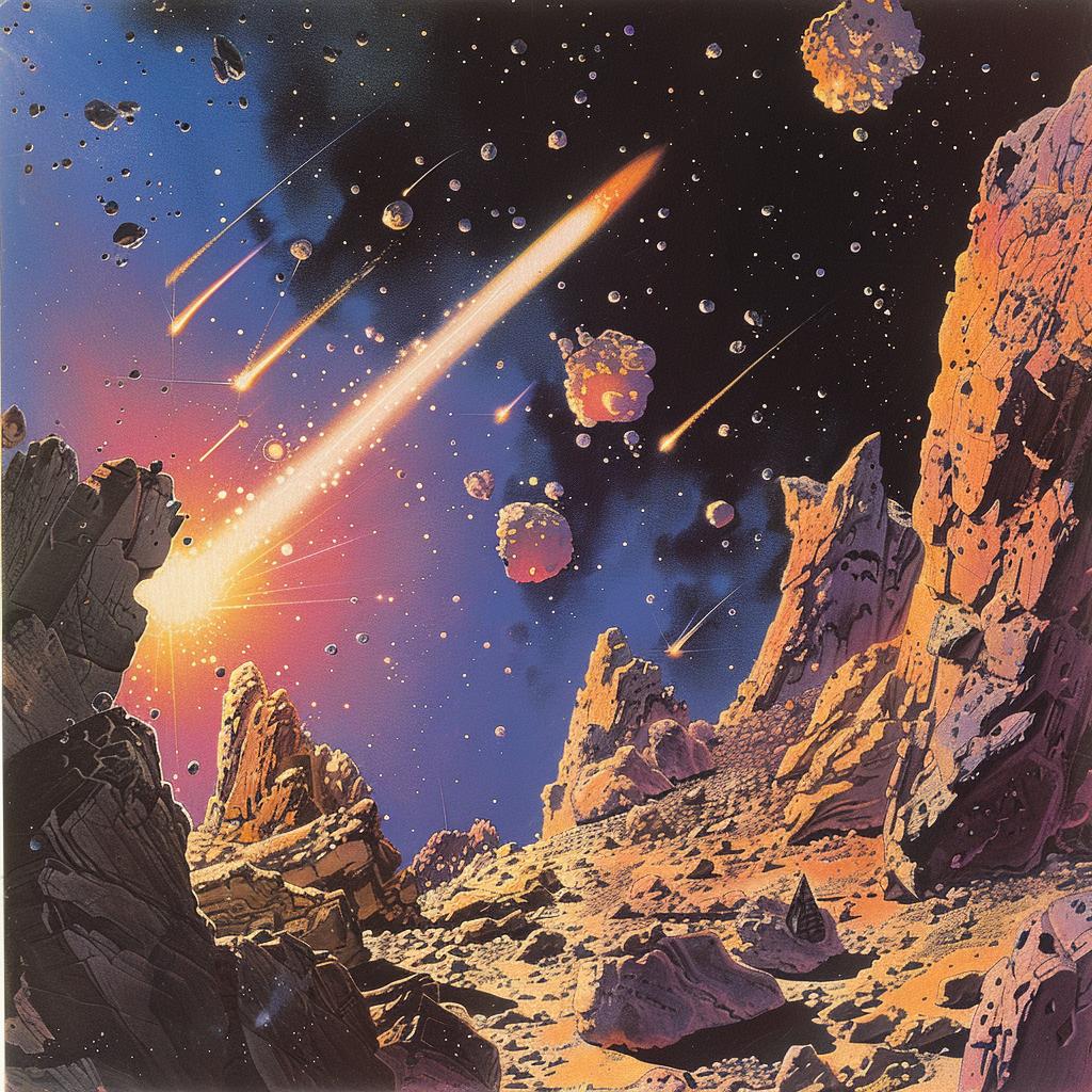 Moebius  scifi  fantasy  space  comet  illustration  detailed  professional  art  cover 1025462