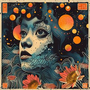 woman  poster  flowers  synthwave  abstract  design  minimal  symmetry  dark  symbolism 1038667