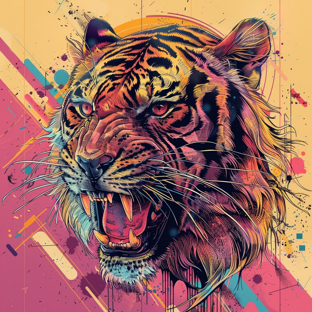 tiger  roaring  snarling  menacing  ferocious  nature  wildlife  ominous  fearsome  aggressive 924481
