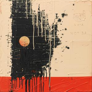 encaustic  paint  palette-knife  impasto  abstract  orange  black  background  artwork  colorful 1066252
