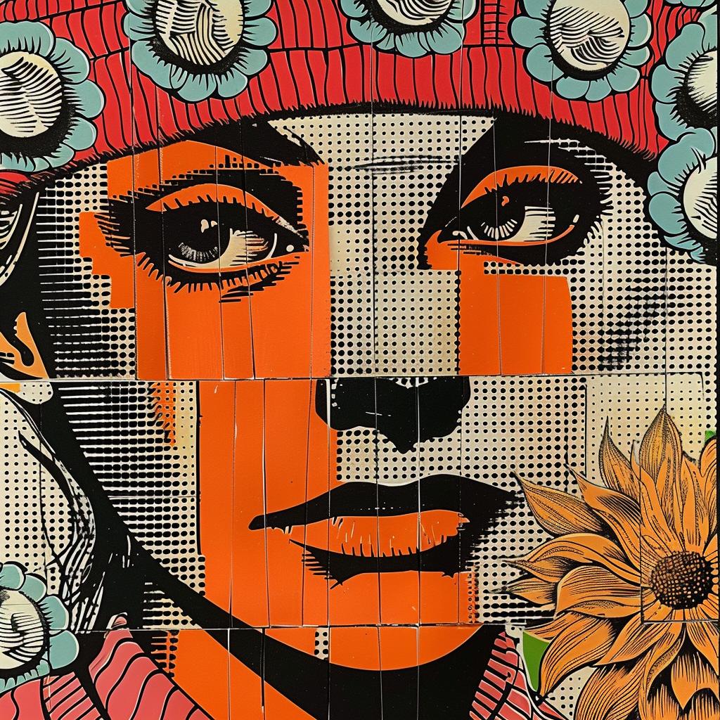painting  woman  hat  flowers  abstract  impressionism  collage  graphic  design  vibrant 950675