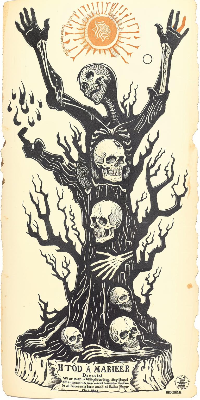 tree  skulls  bones  dark  provocative  spiritual  introspective  naturalistic  terror  occult 935771