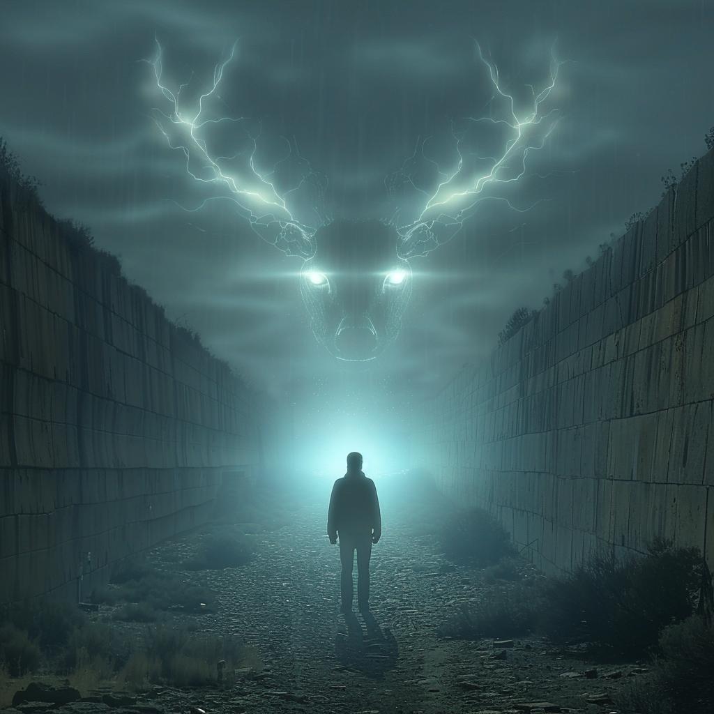 dark  man  deer  head  wall  surreal  horror  art  epic  design 962981