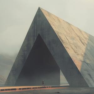 surreal  photography  Moebius  minimalism  fantasy  abstract  negative space  building  triangles  person 1040592
