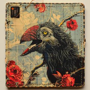 bird  painting  flowers  wooden  box  chromolithography  nature  colorful  art  decorative 1051186