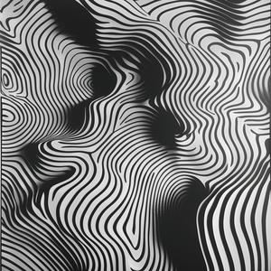 kinetic  lines  wavy  pattern  black  white  abstract  design  art  fluid 1039099