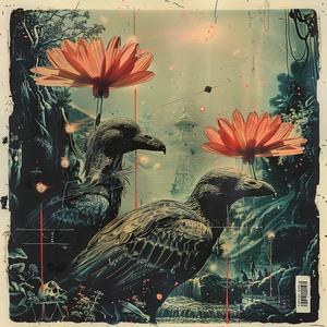 birds  flowers  album  cover  chromolithography  painting  art  illustration  nature  colorful 1037859