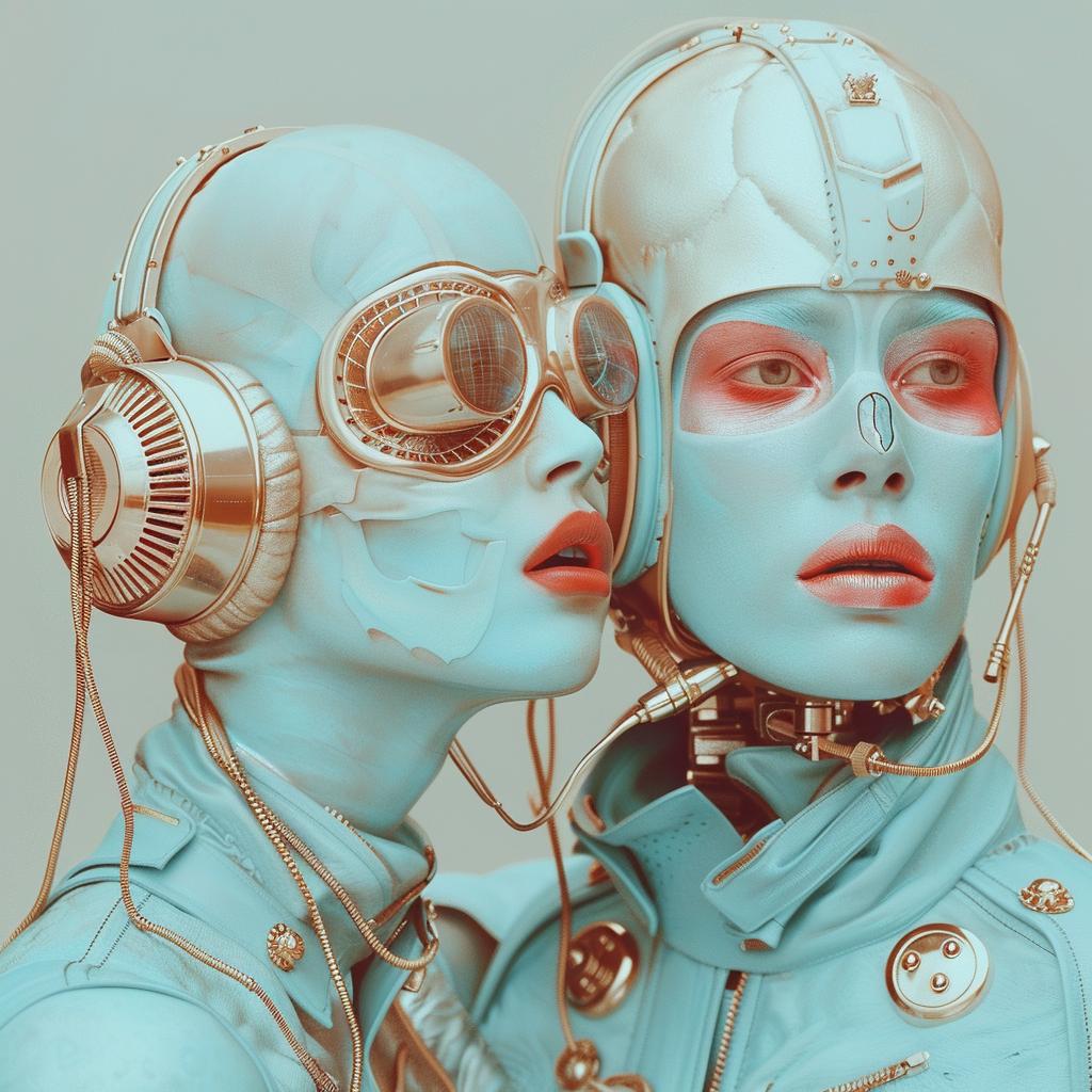 realistic  artistic  characters  makeup  costumes  headphones  photography  blue  gold  fashion 923241