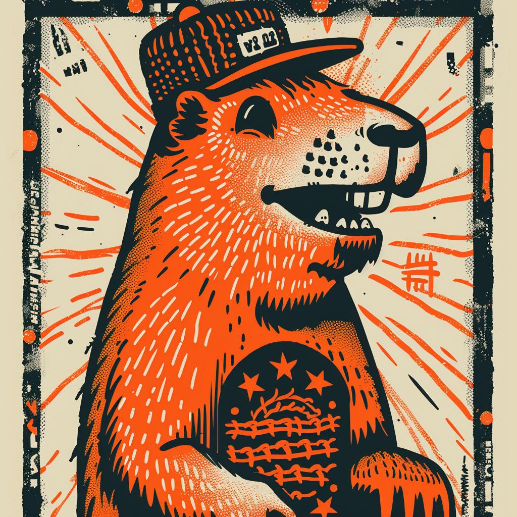 aggressive  streetwise  groundhog  poster  minimal  culture  urban  animal  hat  jacket 956752