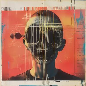 man  skull  head  chromolithography  TV  glitch  surreal  portrait  dark  art 1041087