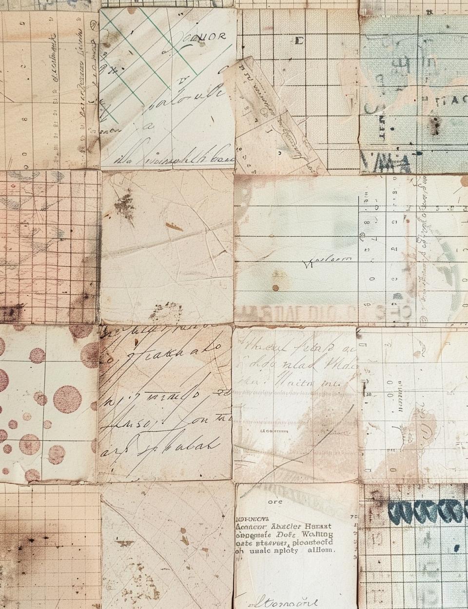 collection  maps  old  papers  vintage  faded  patterns  found  art  historical 962133