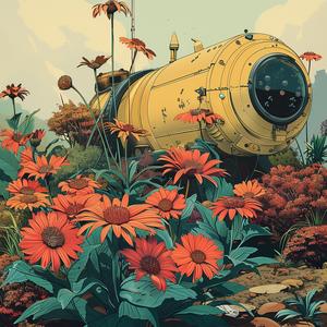 painting  submarine  flowers  chromolithography  nature  landscape  artwork  traditional  colorful  surreal 1059399