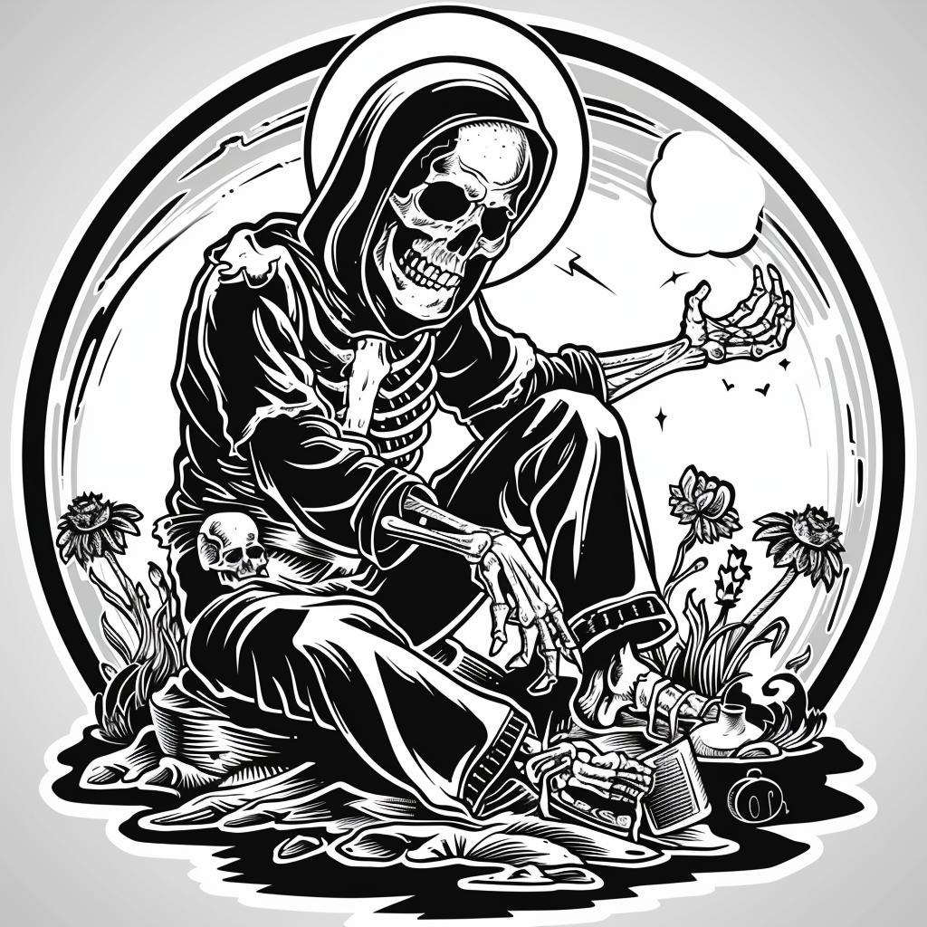 todd  mcfarlane  skeleton  ground  shovel  spiritual  dark  arts  occult  naturalistic 930897