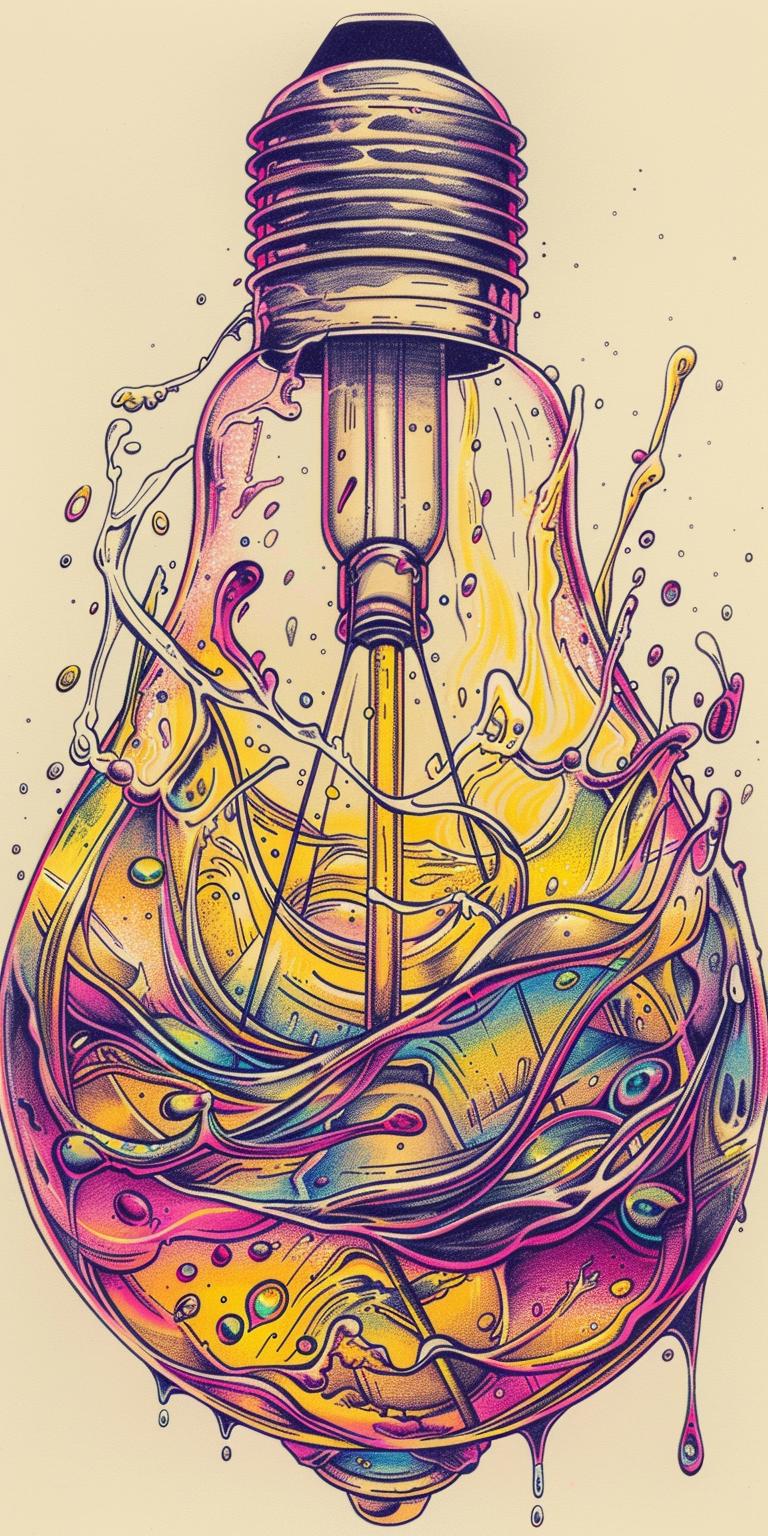 lightbulb  liquid  drowning  colorful  drawing  paint  artistic  glass  conceptual  surreal 940545