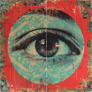 painting  eye  red  background  Todd White  surreal  symbolism  abstract  colorful  art 1079221