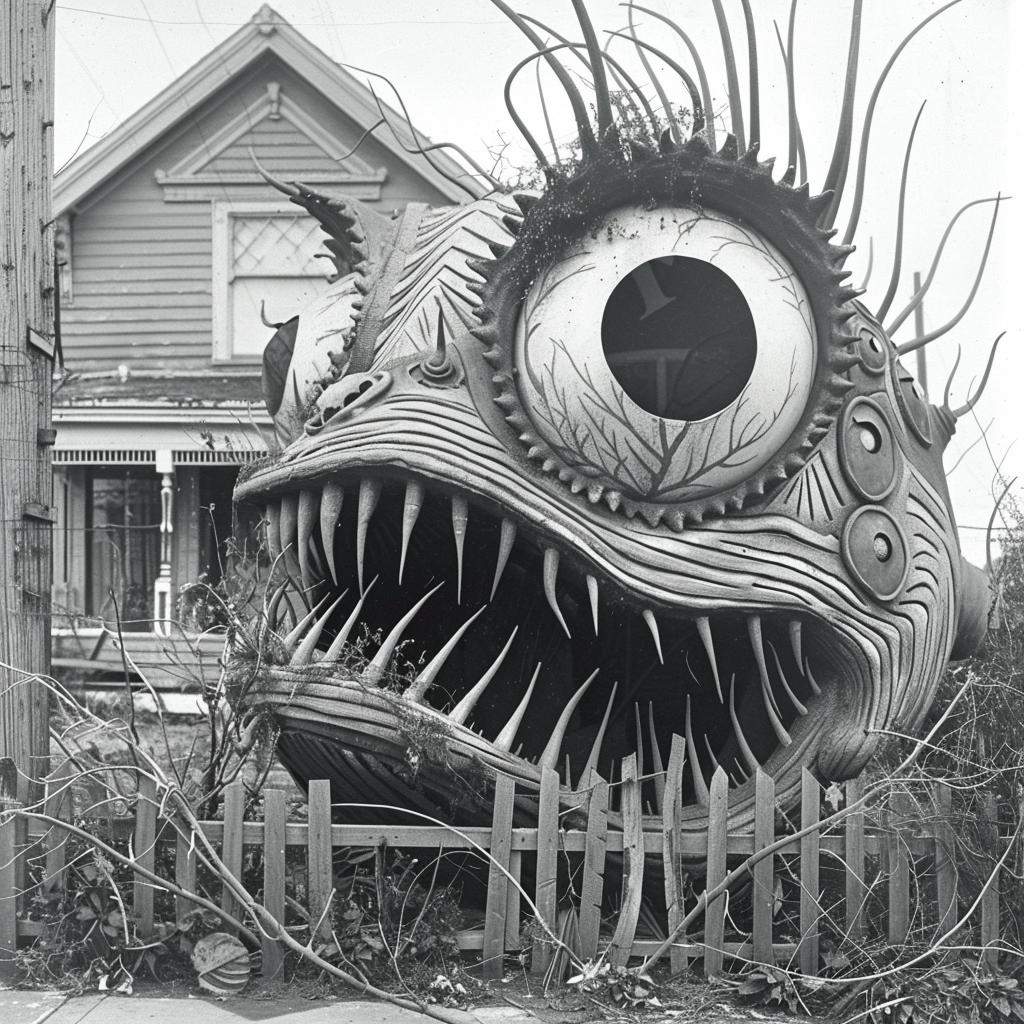 sculpture  fish  house  monster  weird  art  face  visual  odd  surreal 948599