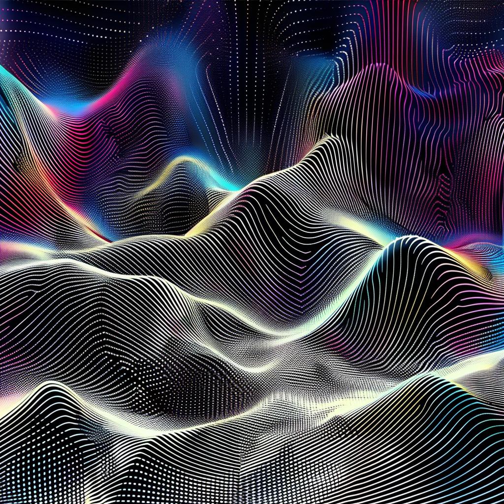فن تجريدي رقمي، أمواج، خطوط، ملون، سائل، تصميم حديث، نسيج 967307
