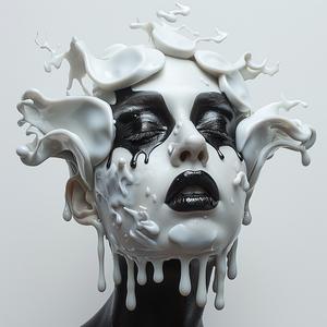 sculpture  paint  female  face  Hildenbrandt  brothers  art  black  white  expression 1072855