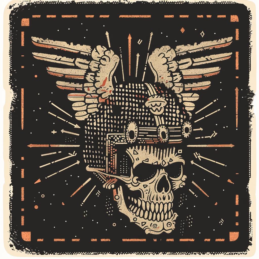 heraldry  Basquiat  skull  helmet  wings  stars  spiritual  dark  provocative  art 932897