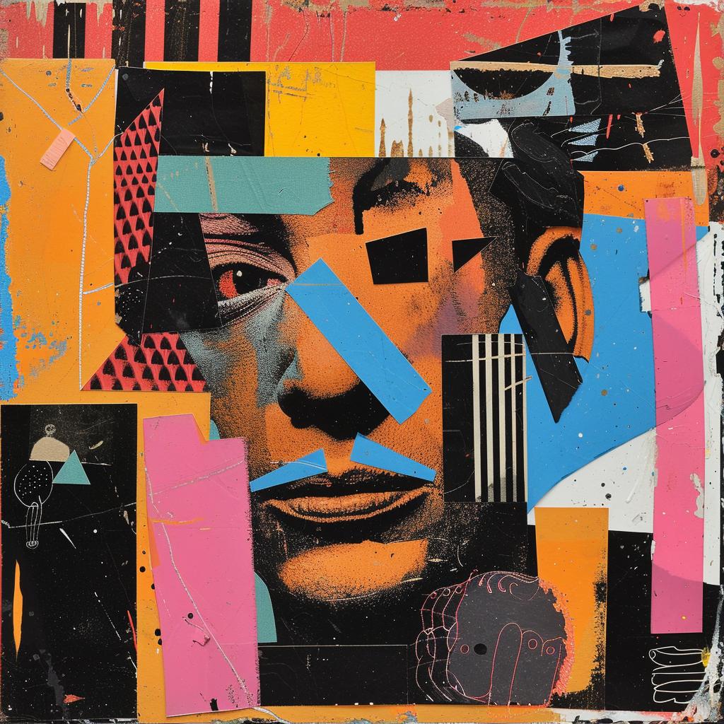 1980s  hairmetal  punk  collage  xerox  sketchy  blue  shadows  colors  art 971045