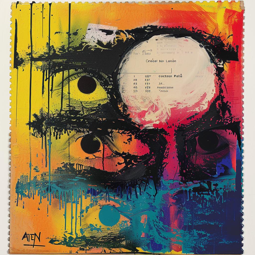 abstract  expressionism  spiritual  occult  technicolor  introspective  artwork  painting  face  moon 973951
