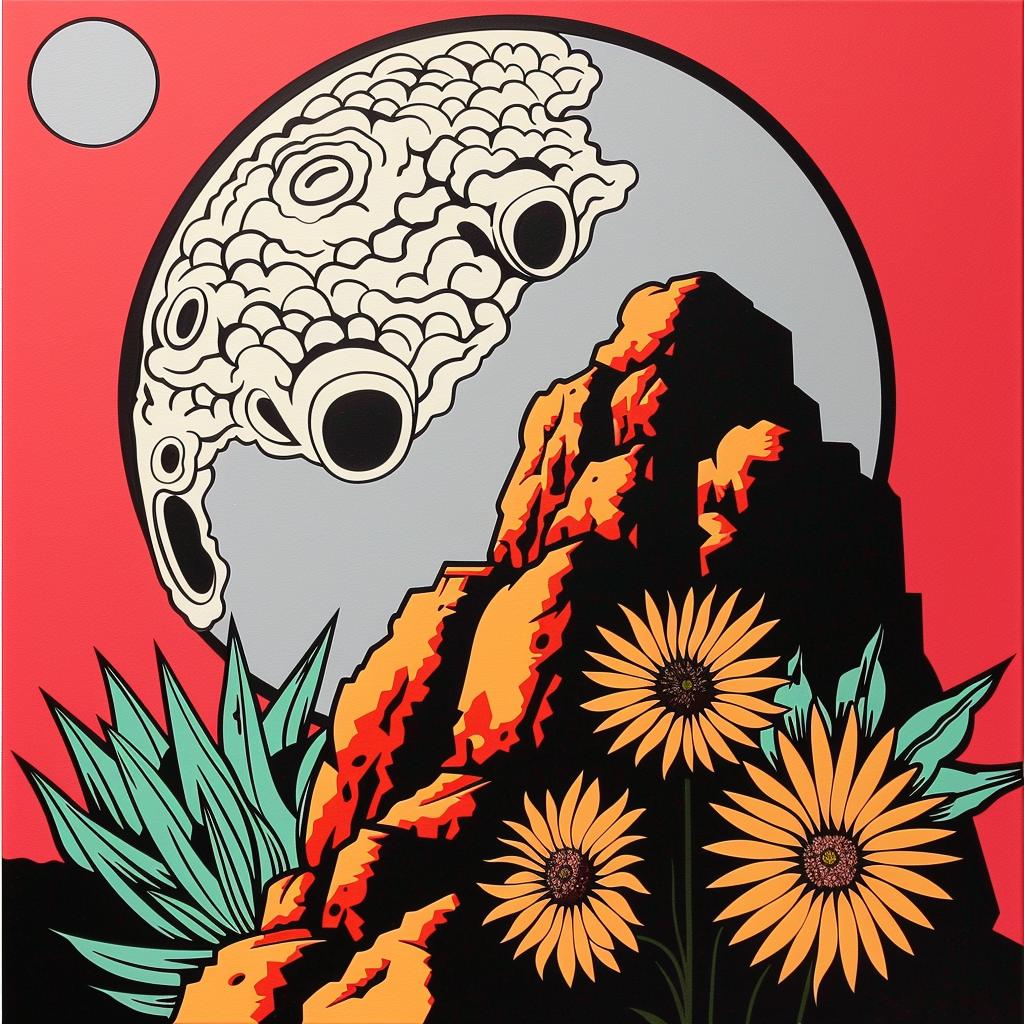 album  cover  collage  dark  occult  moon  symbols  flowers  constructivist  art 1025028