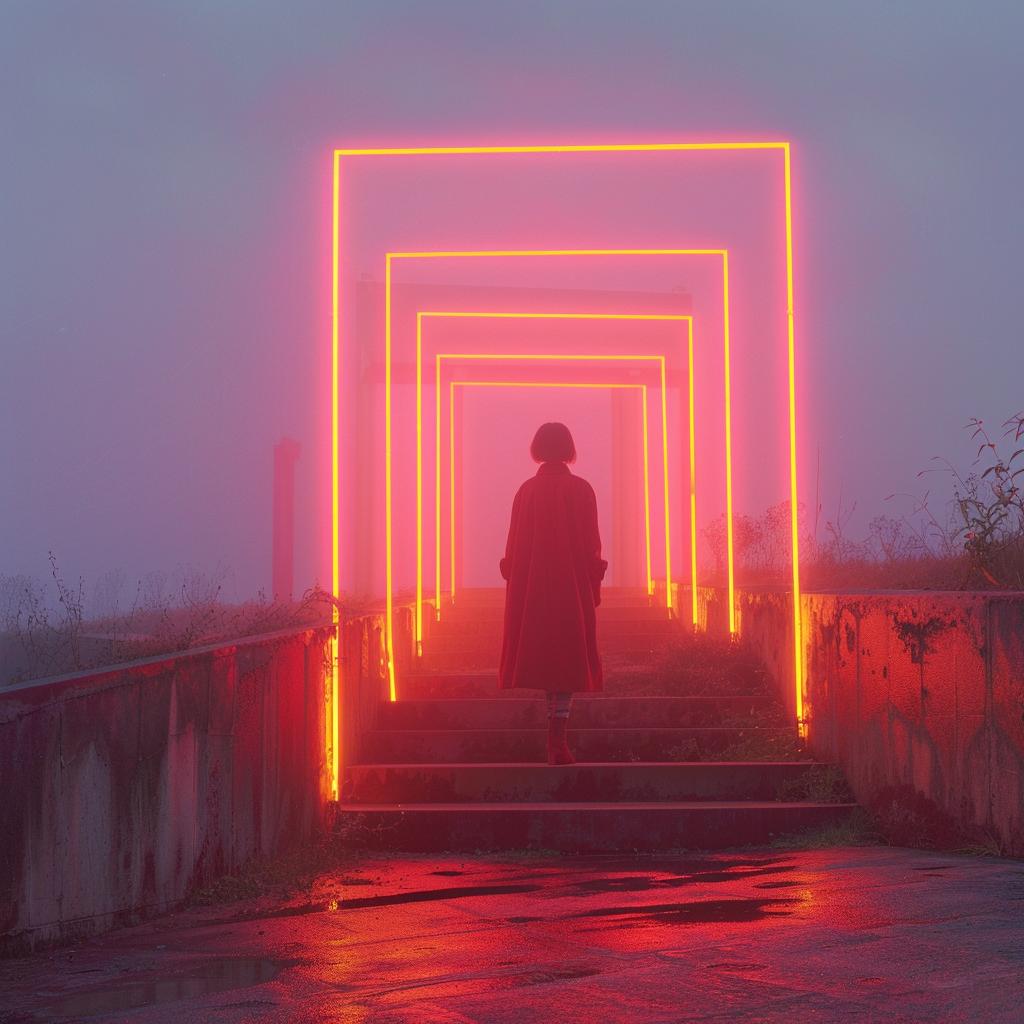 surreal  neon  lights  album  cover  creative  unusual  Demna  Gvasalia  art 962636