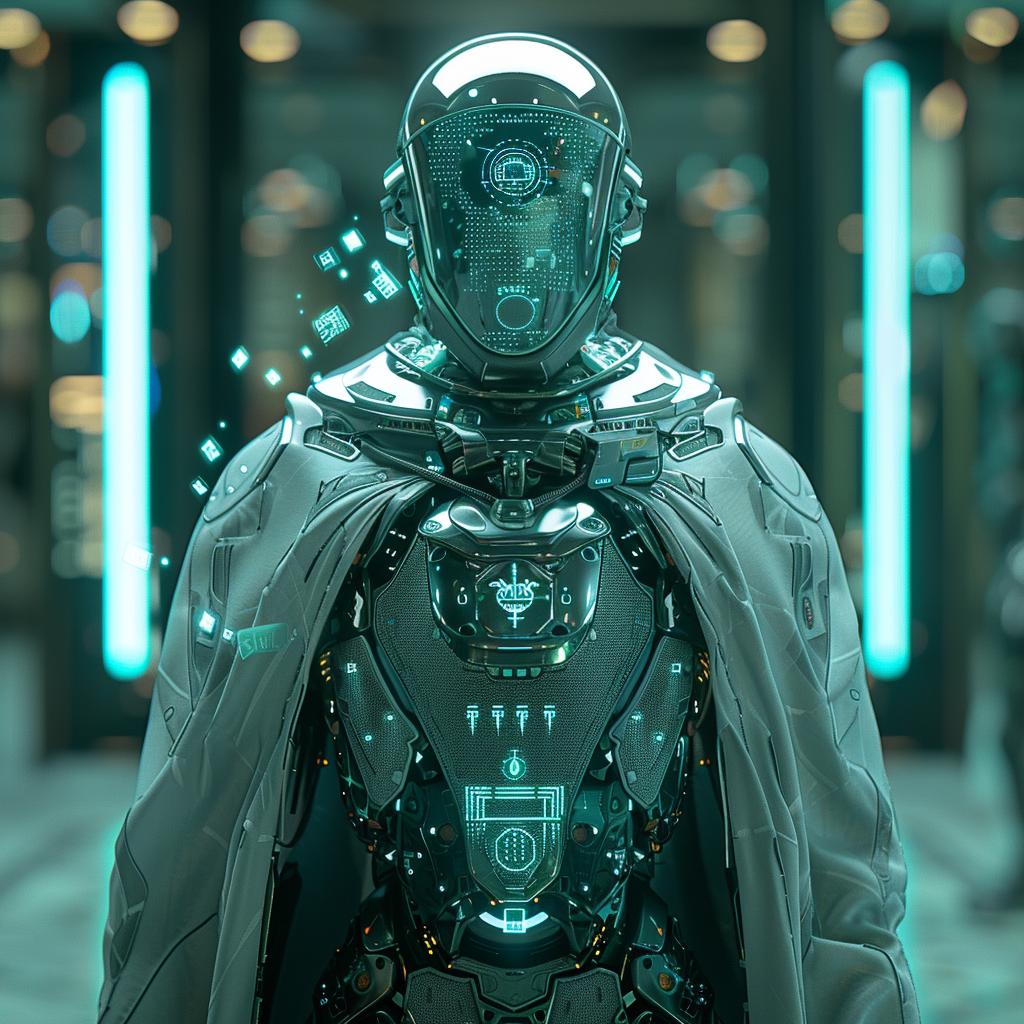 تصوير فوتوغرافي سريالي فائق الواقعية سينمائي موجة بخارية أنمي تكنولوجيا روبوت ثلاثي الأبعاد مشهد مستقبلي 970651