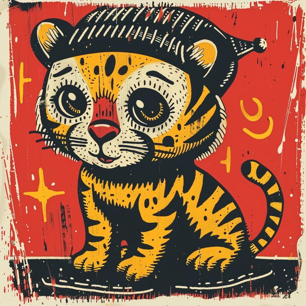 tiger  kawaii  street  cute  culture  minimal  character  illustration  hat  adorable 955892